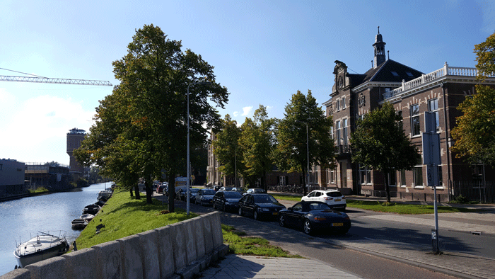 Uitzicht op Vaartsche Rijn en de Watertoren